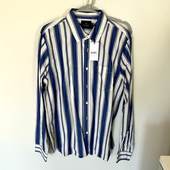 NWT Scotch & Soda Striped Casual - Picture 1 of 3